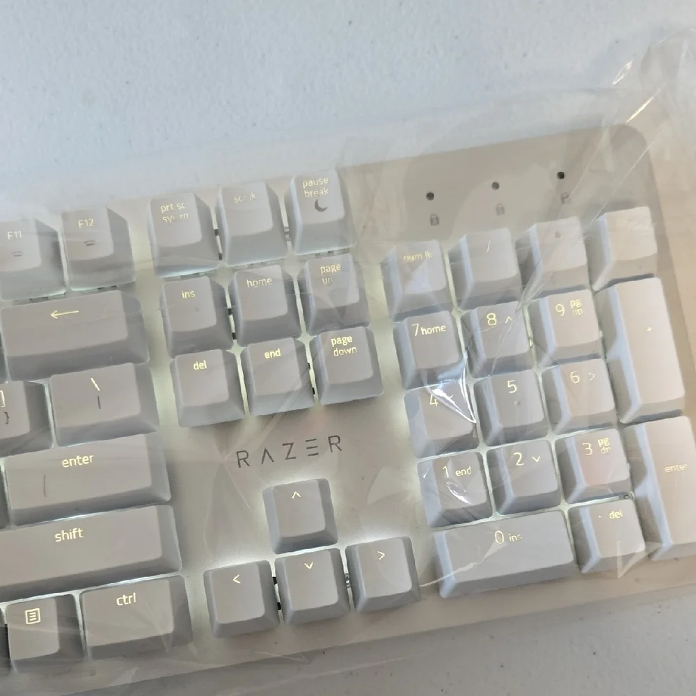 Razer White Gaming Keyboard with USB Connection